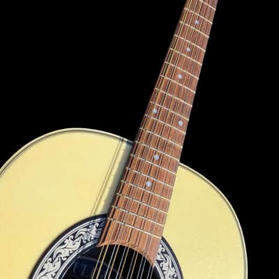 Ovation Model 1515 - 12 String Acoustic Electric -  Made in Korea - Circa 1983 - Pearl White - w/OHSC image 11