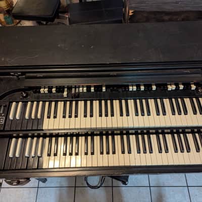 Hammond CV Organ Chop with Leslie 122 Speaker with Trek II TP-2B Percussion Unit - 1940s - 1950s - Ebony image 7