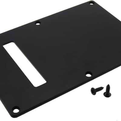 Guitar Backplate 1Set Black Electric Guitar Back Plate, Electric Guitar Neck Plate, Cavity Tremolo Cover Pick Guard with 6PCS Screws for Electric Guitar image 3