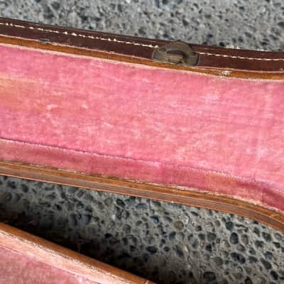 1950s Gibson Les Paul Burst Gold Top Lifton Case - Brown Pink Lining image 7