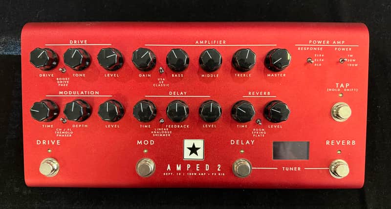 Blackstar AMPED 2 Dept. 10 100-Watt Guitar Amp Pedal 2023 - Present - Red image 1