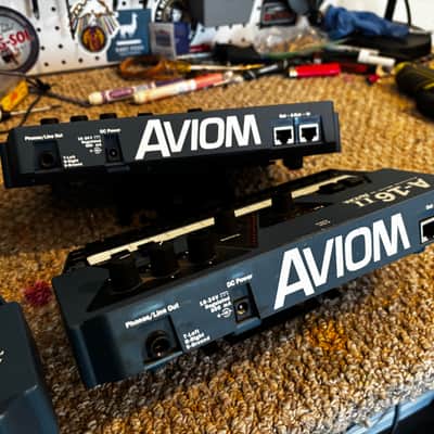 4x Aviom A-16II (A16-II) Personal Monitor Mixer with mount and power supply image 13
