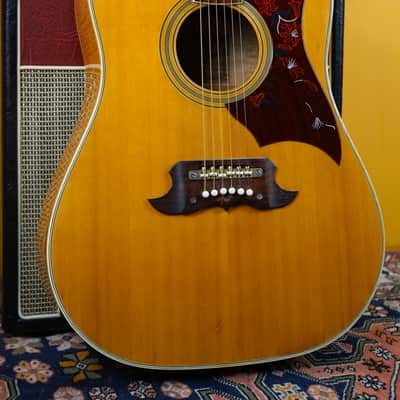1970s Terada Japan FW504 'Lawsuit' Natural Acoustic Guitar image 4