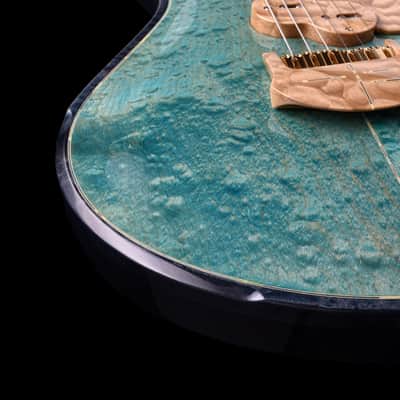 Jersey Girl Homemade Guitars Tapa-Verblet - 2025 - Holographic Blue - 25+ Year Old Carved-Maple Top. NEW, (Authorized Dealer) image 6