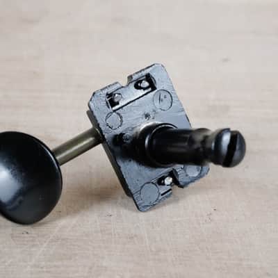 Tokai Deluxe Machine Heads Black 6 in Line Tuners for Stratocaster, Telecaster, GoldStar Sound, Silver Star, Tuners Springy Sounds, ect w/ Bushings image 6