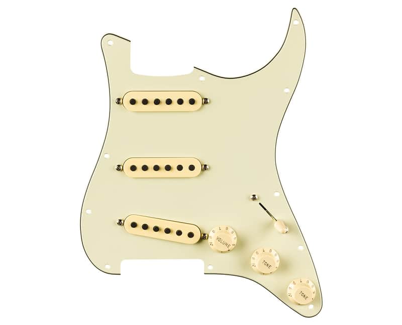 Used Fender Eric Johnson Sig Pre-Wired Strat Pickguard - Mint Green 11 Hole image 1