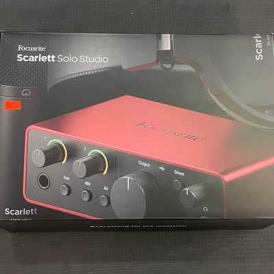 Focusrite Scarlett Solo 4th Gen USB Audio Interface Studio Bundle image 1