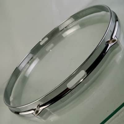 Gretsch 14"6-Lug Die-Cast Snare Drum Resonant Rim/Hoop Chrome USA Vintage 60s RB image 4