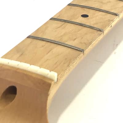 BG Viper Custom Project Guitar Neck Light Relic Satin Rock Maple Jumbo Frets Luthier Project! image 8