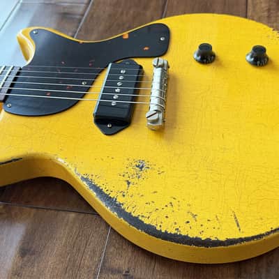 Rock N Roll Relics Thunders Electric Guitar Aged TV Yellow 252020 image 9