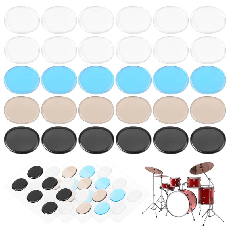 2025 Unbranded 30Pcs Drum Gel Pads, Moon Gel For Drums Dampene...