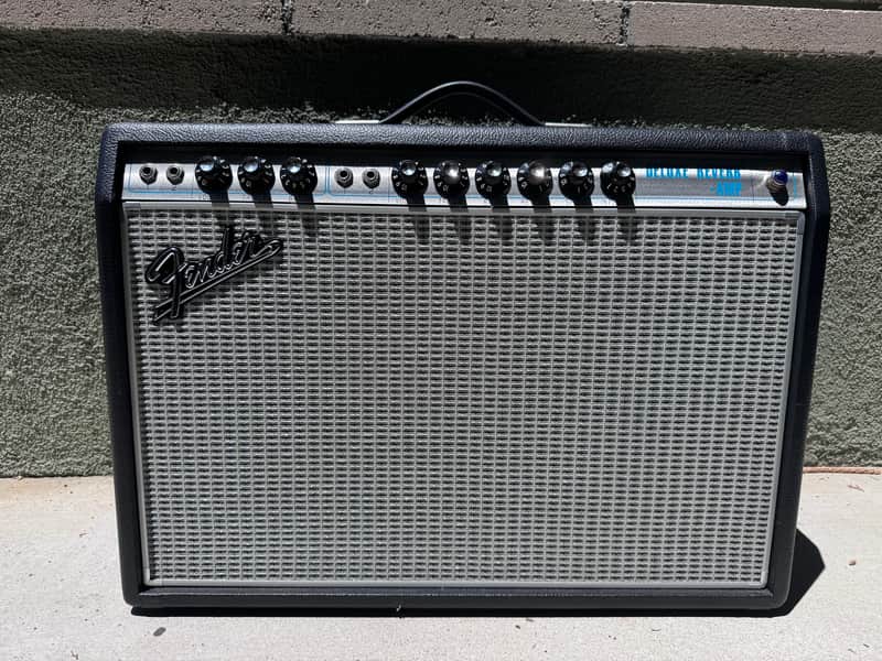 Fender '68 Custom Deluxe Reverb 2-Channel 22-Watt 1x12" Guitar Combo 2013 - Present - Black image 1