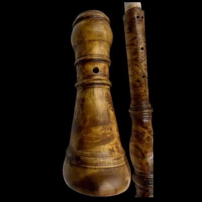 Professional German Baroque style Oboe A-415HZ, Solid Bird's eye wood oboe image 3
