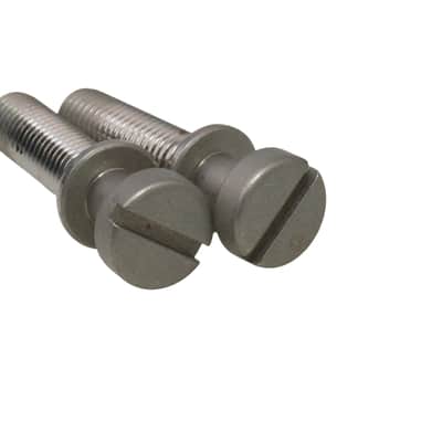 Vintage Length VOS Aged Nickel Steel Tailpiece Mounting Studs Posts incl. Vintage Steel Anchors for Gibson guitars image 4