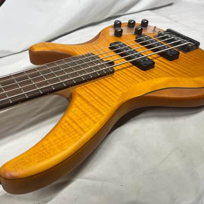 Yamaha TRBX605FM 5-String Electric Bass- Matte Amber image 20
