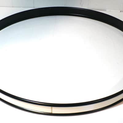 22" Bass Drum Hoop / Black with White Wrap Inlay image 2
