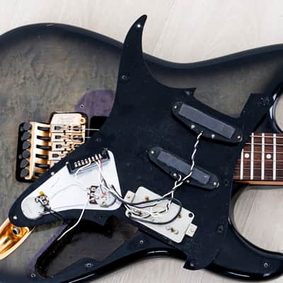 1990 Fender Pro Feel Stratocaster STR-680 SSH Blueberry Sunburst w/ Floyd Rose, Japan MIJ Fujigen image 19