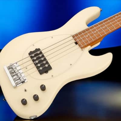 Sadowsky MetroExpress 21-Fret Vintage M Bass Morado Fingerboard 5-String - Solid Olympic White High Polish image 1