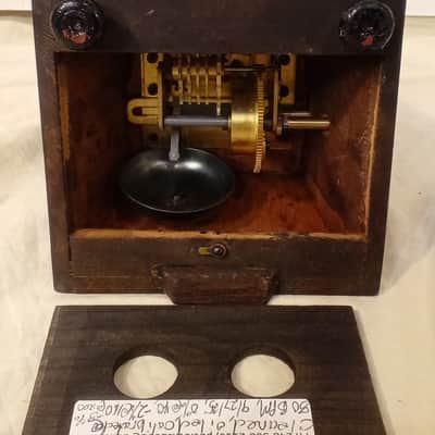 Fully Serviced Restored Antique Wood Bell Walnut Metronome de Maelzel Seth Thomas Clocks image 8