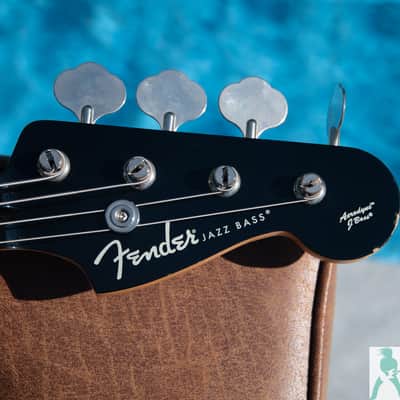 Fender AJB Aerodyne Jazz Bass w Matching Headstock - Made in Japan - Pro Set Up w Perfect Frets/Action/Intonation! image 2