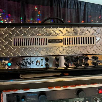Mesa Boogie Dual Rectifier Revision F 1993 - Rev F, Chrome chassis, works as it should, no pedal image 3