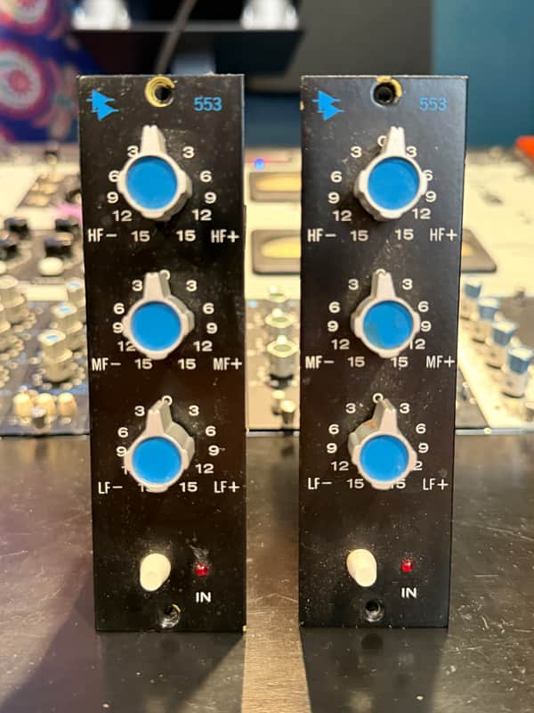 Vintage API 553 Inductor Equalizers for 500 Series. Very Close Serials image 1