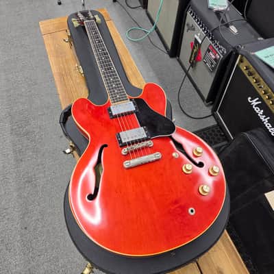 Gibson ES-333 with Case 2002 - Cherry image 9