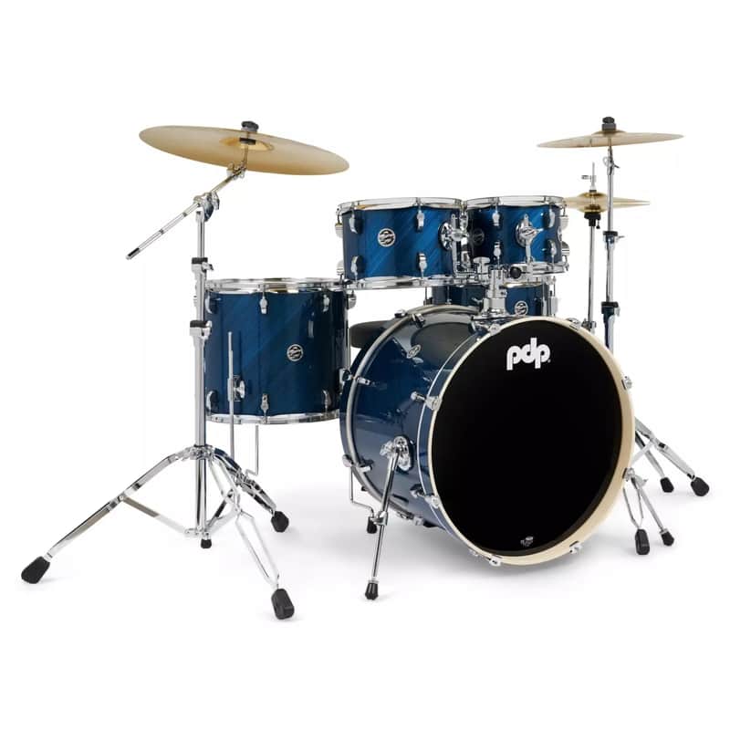 PDP PDMA2215KTTB- PDP Mainstage 5-piece Drum Set - Twisted Blue Steel image 1