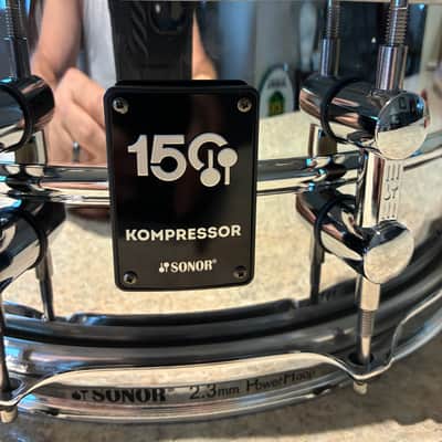 Sonor Kompressor 14x5.75 steel snare drum - Chrome image 3