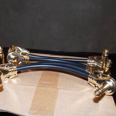 4x Hosa IRG-100.5 Low Profile Flat Pancake 6"Guitar Patch Cables Gold plated New image 3