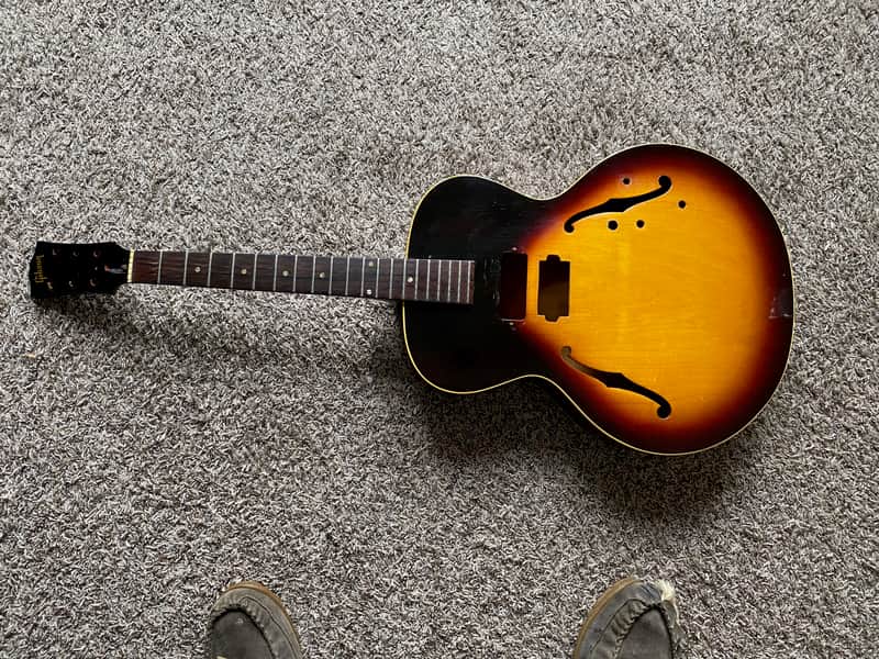 Gibson Es125 HUSK needs love 1965 looks very good no cracks!  - sunburst - Non Functioning