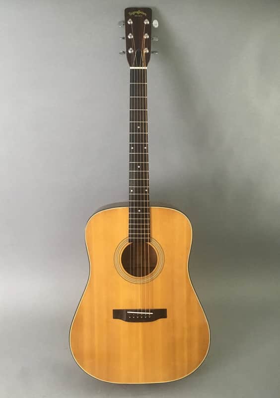 Vintage Lefty Sigma by Martin Est. 1970 DM 1980s Left D18 Styled Dreadnought Guitar Stand image 1