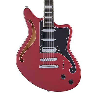 D'Angelico Premier Bedford SH Semi-Hollow Guitar - Oxblood - B-Stock image 1