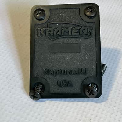 1980's Kramer USA Pacer Series Blank Black Neptune, NJ Overseas Neckplate