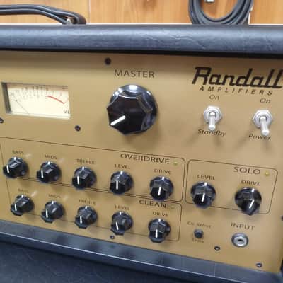 Randall NB King 100 Nuno Bettencourt Signature 2-Channel 100-Watt Tube Guitar Amp Head 2000s - Black with Gold Panel image 6