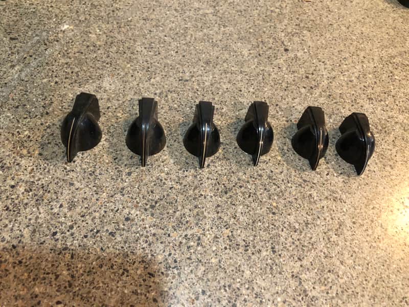 Chicken Head Knob Daka-Ware / Fender x 6: 1950s - '60s Vintage for Pultec EQ EQP etc., Pro Audio, Control, Etc. image 1