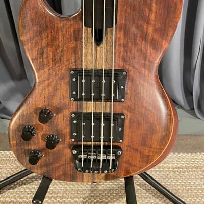 Wal Custom 1983 MKI Mark1 Fretless Bass Left Handed With Flamed Hydua Facings (Original Owner) image 2