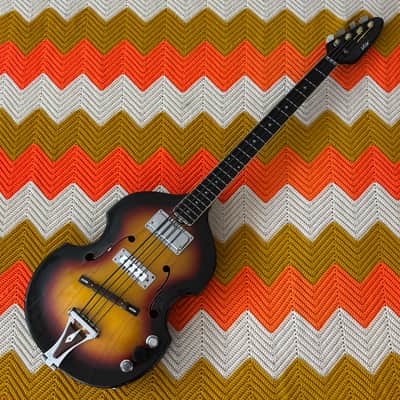 Vox Beatle Violin Bass - 1960’s Made in Italy 🇮🇹! - Incredible player with Incredible Tone! - image 8