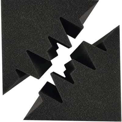 4 Pack Acoustic Foam Bass Trap Studio Foam 12" X 7" X 7" Soundproof Padding Wall Panels Corner Block image 5