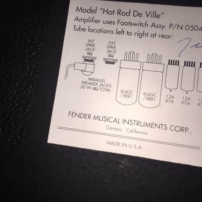 Fender Hot Rod DeVille 4-10 Amp, "USA Made", Better Build, Parts= Better Sound,1 Mod,Easily Reversed image 7