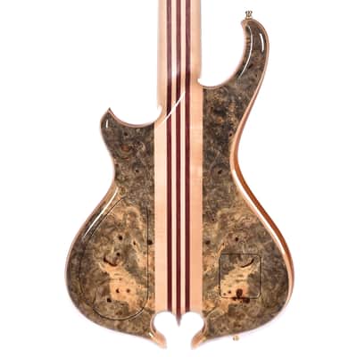 Alembic Mark King Deluxe 5 Buckeye Burl Top/Back Ebony Fingerboard (Serial #MK14665) image 3