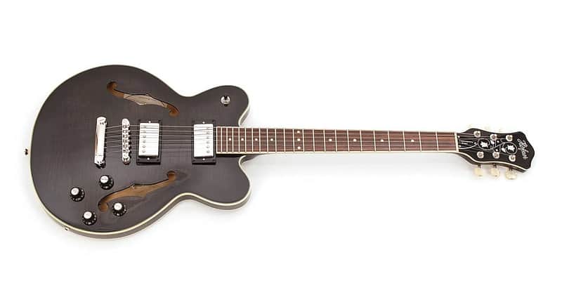Hofner Verythin Deluxe Guitar In Transparent Black image 1