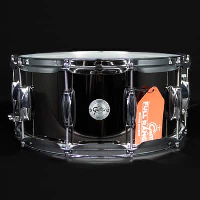 Gretsch Full Range 14" x 6.5" Black Nickel Over Steel Snare Drum image 1