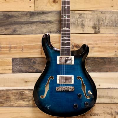 PRS SE Hollowbody II Piezo - Peacock Blue Burst image 1