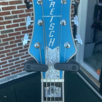 Gretsch Custom Shop Masterbuilt G6134CST Baritone Penguin NOS Lake Placid Blue With Case image 14