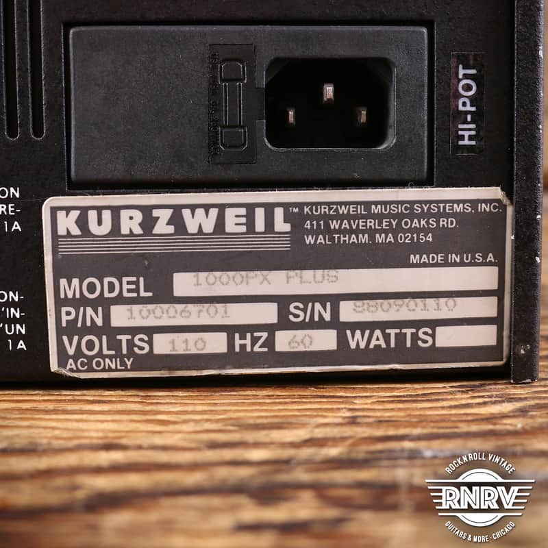 Kurzweil 1000 PX Plus Series Rackmount Digital Expander Sound