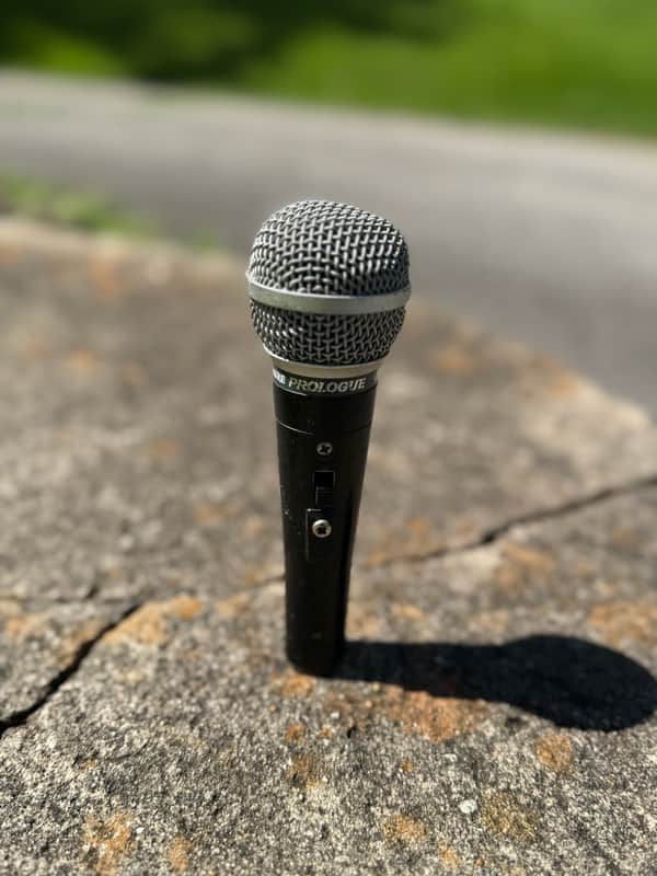 Vintage Shure Prologue 14L Low Impedence Dynamic Microphone Black & Silver with Switch - Great for Recording Studio Talkback Mic 1980s 1990s image 1