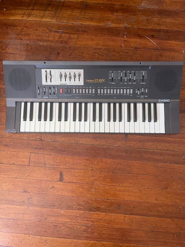 Casio CT-410V Casiotone 49-Key Synthesizer 1980s - Black image 1