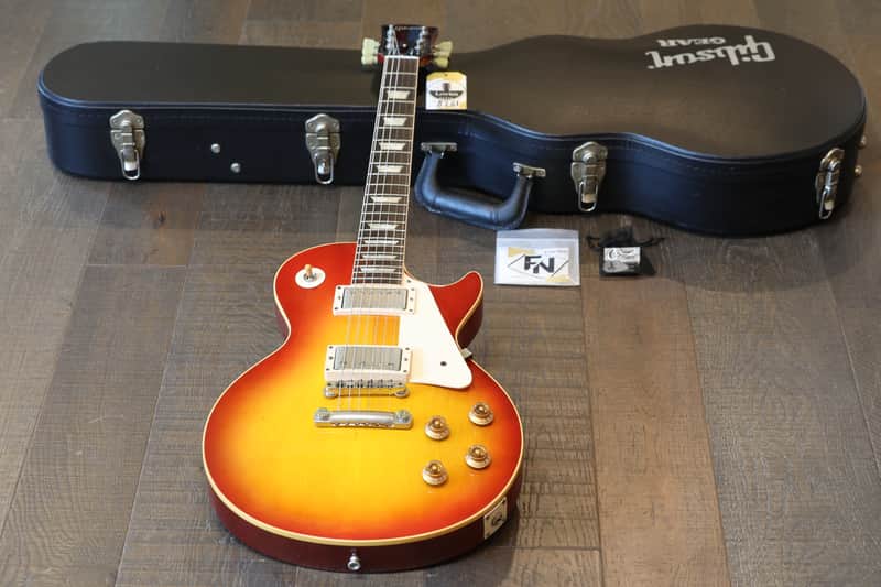 2007 Gibson Custom 1958 Les Paul Standard Reissue Electric Guitar LPR8 Cherry Sunburst + COA & Gibson Case image 1