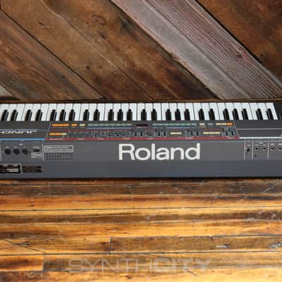 (Serviced) Roland Juno-106 61-Key Programmable Polyphonic Synthesizer 1984 - 1985 - Black image 2